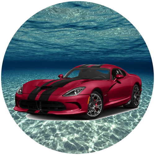 CZERWONY DODGE VIPER