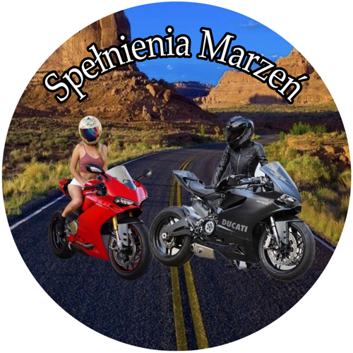 CZERWONY I CZARNY MOTOR DUCATI YAMAHA