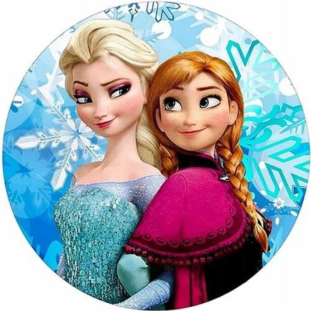 OPŁATEK NA TORT URODZINY FROZEN KRAINA LODU ELASA ANNA