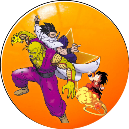 OPŁATEK NA TORT URODZINY DRAGON BALL DRUŻYNA