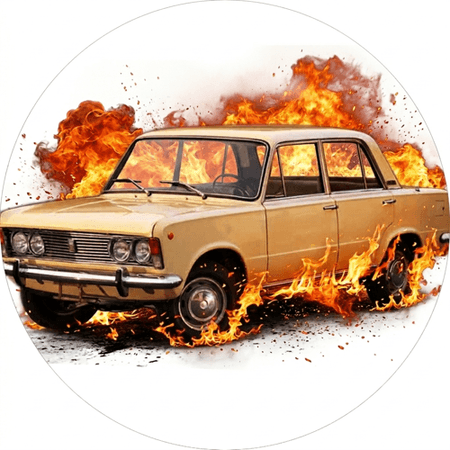 OPŁATEK NA TORT URODZINY FIAT 125P SAMOCHÓD AUTO BRYKA FURA 