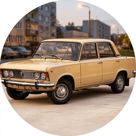 OPŁATEK NA TORT URODZINY 18 30 40 50 60 DUŻY FIAT 125P SAMOCHÓD AUTO