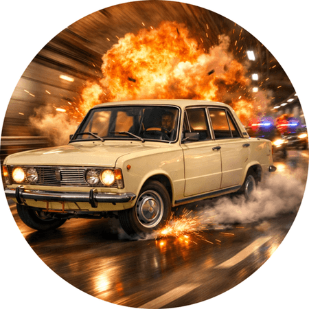 OPŁATEK NA TORT URODZINY  DUŻY FIAT 125P SAMOCHÓD