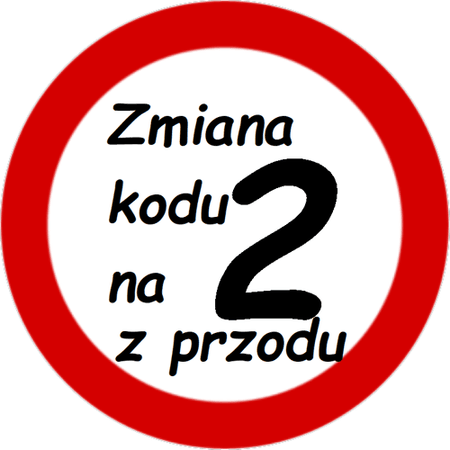 OPŁATEK NA TORT URODZINY 20 ZNAK ZAKAZU ZMIANA KODU