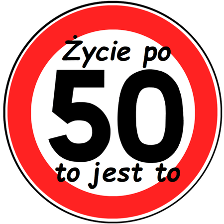 OPŁATEK NA TORT URODZINY 18 30 40 50 60 ZNAK ZAKAZU ZMIANA KODU