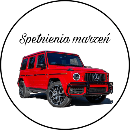 OPŁATEK NA TORT URODZINY 18 30 40 50 MERCEDES SAMOCHÓD G-KLASA ML