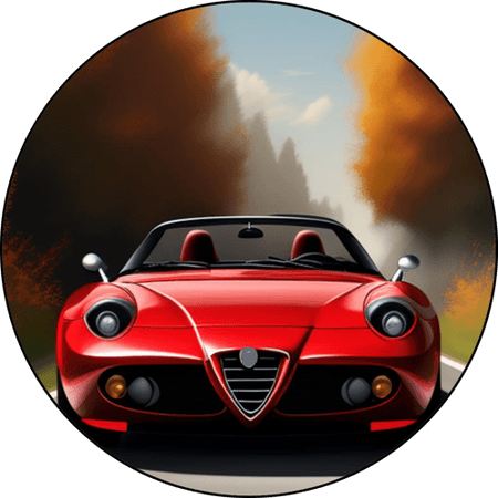 OPŁATEK NA TORT URODZINY ALFA ROMEO AUTO SAMOCHÓD LOGO