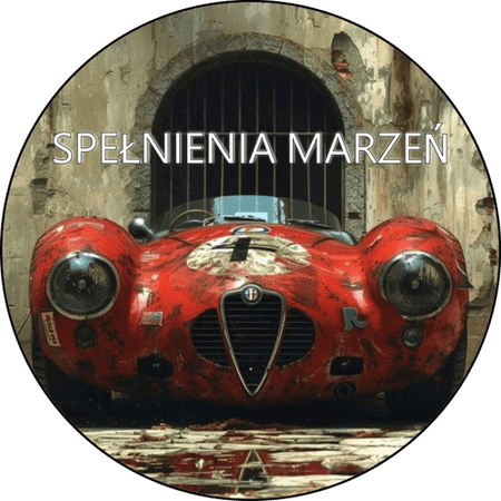 OPŁATEK NA TORT URODZINY ALFA ROMEO AUTO  LOGO