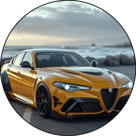 OPŁATEK NA TORT URODZINY ALFA ROMEO LOGO SAMOCHÓD 