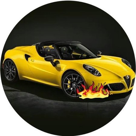 OPŁATEK NA TORT URODZINY ALFA ROMEO SPORT AUTO