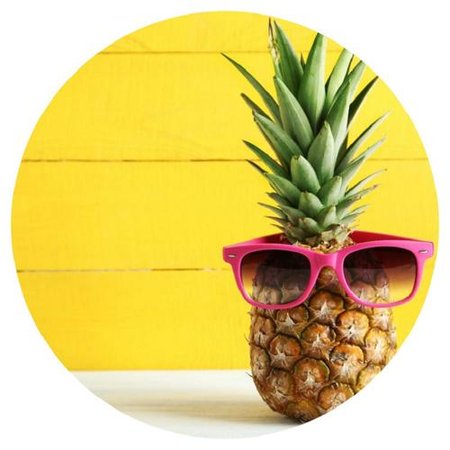 OPŁATEK NA TORT URODZINY ANANAS OWOC 
