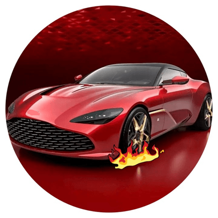 OPŁATEK NA TORT URODZINY 18 30 40 50 60 ASTON MARTIN SAMOCHÓD AUTO BRYKA 