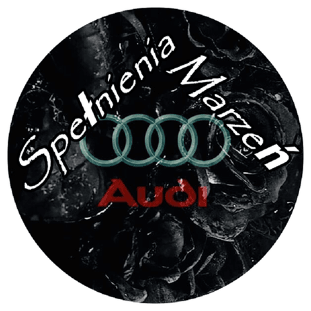 OPŁATEK NA TORT AUDI  LOGO SAMOCHÓD AUTO URODZINY 18 30 40 50 60 