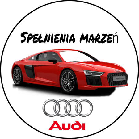 OPŁATEK NA TORT AUDI S-LINE SAMOCHÓD AUTO URODZINY 18 30 40 50