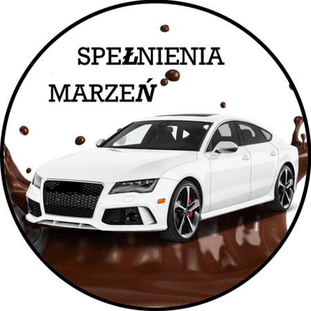 OPŁATEK NA TORT AUDI A6 C6 SAMOCHÓD AUTO URODZINY 18 30 40 50