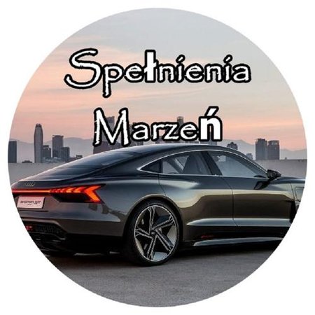 OPŁATEK NA TORT AUDI A6 A5  SAMOCHÓD AUTO URODZINY 18 30 40 50 60