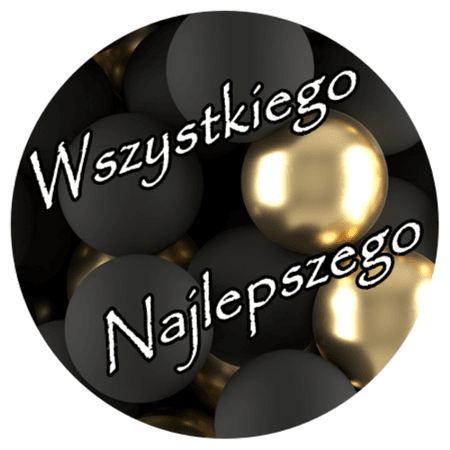 OPŁATEK NA TORT BALONY BALON KULE WHISKY DRINK URODZINY 18 30 40 50 60 
