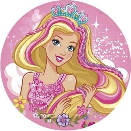 OPŁATEK NA TORT URODZINY BARBIE KSIĘŻNICZKA ELEGANTKA POSTAĆ