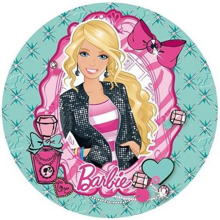 OPŁATEK NA TORT URODZINY BARBIE KSIĘZNICZKA 