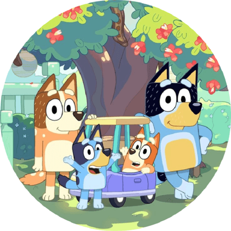 OPŁATEK NA TORT  URODZINY BLUEY PIES PIESEK