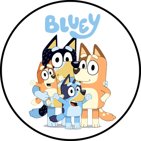 OPŁATEK NA TORT  URODZINY BLUEY PIES PIESEK PSY