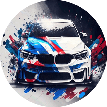 OPŁATEK NA TORT  URODZINY 18 30 40 50 BMW SAMOCHÓD AUTO FURA BRYKA