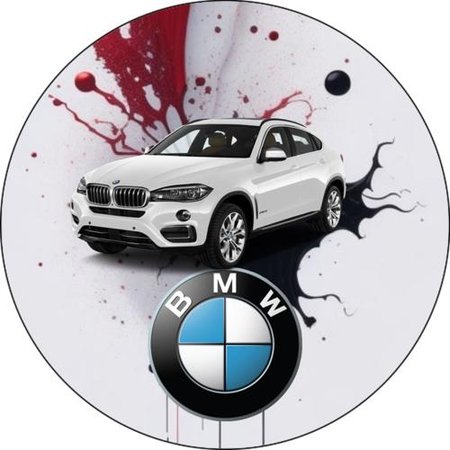 OPŁATEK NA TORT  URODZINY 18 30 40 50 BMW SAMOCHÓD AUTO FURA 