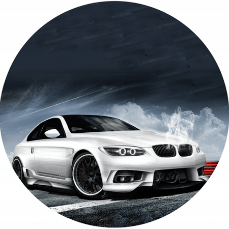 OPŁATEK NA TORT  URODZINY 18 30 40 50 BMW SAMOCHÓD AUTO BRYKA FURA
