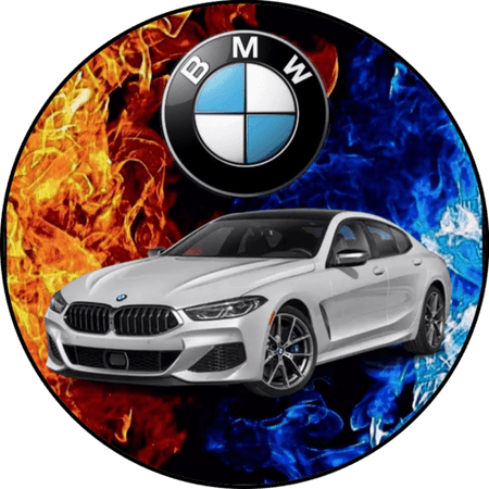 OPŁATEK NA TORT  URODZINY 18 30 40 50 BMW AUTO LOGO fura