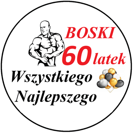 OPŁATEK NA TORT URODZINY 40 50 60 MĘŻCZYZNA BOSKI MĘSKI POSTAĆ SEXY