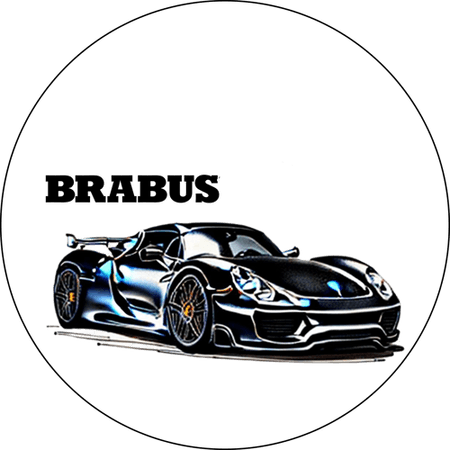 OPŁATEK NA TORT URODZINY 18 30 40 50 60 BRABUS PORSCHE GT 911 AUTO BRYKA