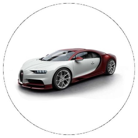 OPŁATEK NA TORT URODZINY 18 30 40 50 BUGATTI AUTO LOGO