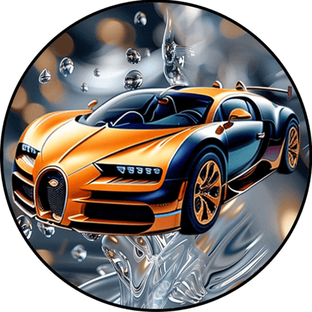 OPŁATEK NA TORT URODZINY 18 30 40 50 BUGATTI SAMOCHÓD COUPE