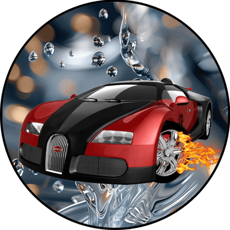 OPŁATEK NA TORT URODZINY 18 30 40 50 BUGATTI SAMOCHÓD COUPE 