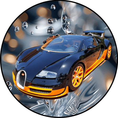 OPŁATEK NA TORT URODZINY 18 30 40 50 BUGATTI SAMOCHÓD COUPE  SPORTOWY