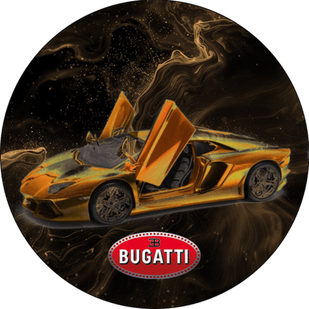 OPŁATEK NA TORT URODZINY 18 30 40 50 BUGATTI SAMOCHÓD SPORTOWY  