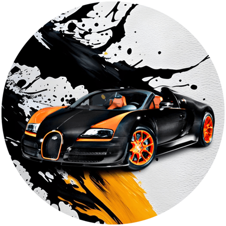 OPŁATEK NA TORT URODZINY 18 30 40 50 BUGATTI AUTO SPORT COUPE