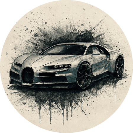 OPŁATEK NA TORT URODZINY 18 30 40 50 BUGATTI AUTO SPORT