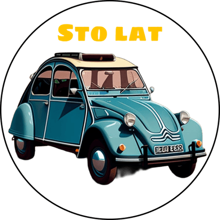 OPŁATEK NA TORT URODZINY 18 30 40 50 CITROEN SAMOCHÓD AUTO LOGO 