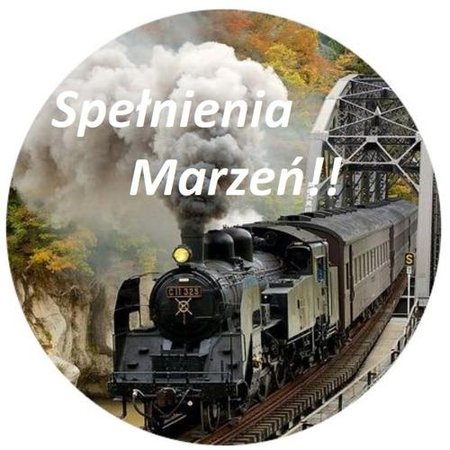 OPŁATEK NA TORT URODZINY CIUCHCIA POCIĄG LOKOMOTYWA PAROWÓZ