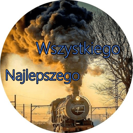 OPŁATEK NA TORT URODZINY CIUCHCIA POCIĄG LOKOMOTYWA PAROWÓZ 