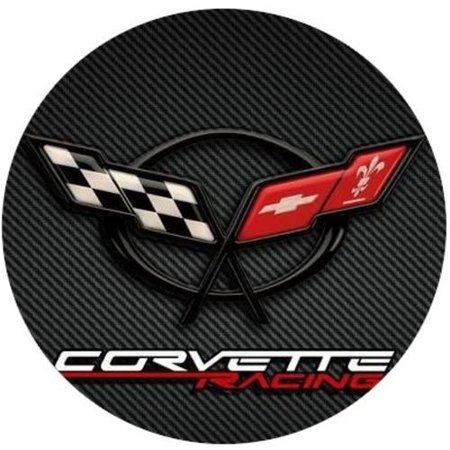 OPŁATEK NA TORT URODZINY18 30 40 50 60 CHEVROLET CORVETTE LOGO