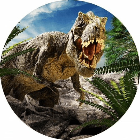 OPŁATEK NA TORT URODZINY POSTACIE DINOZAUR DINOZAURY RAPTOR