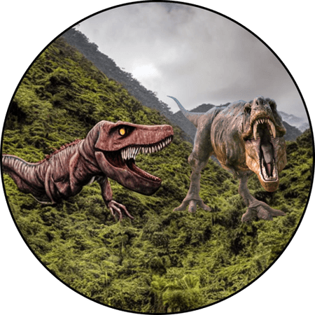 OPŁATEK NA TORT URODZINY POSTACIE DINOZAUR T-REX