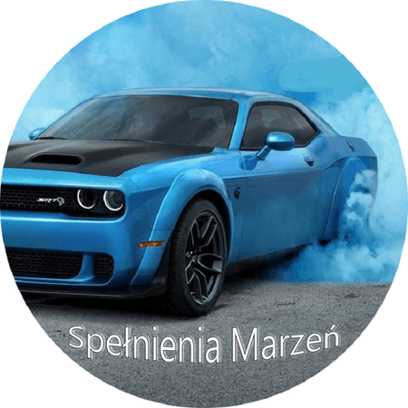 OPŁATEK NA TORT URODZINY 18 30 40 50 DODGE CHARGER AUTO SAMOCHÓD 