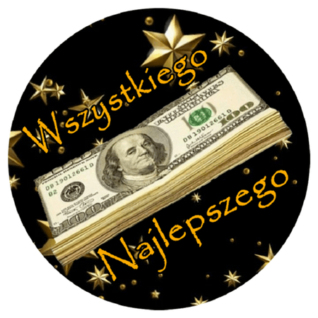 OPŁATEK NA TORT URODZINY 18 30 40 50 DOLAR DOLARY KASA NOMINAŁ 