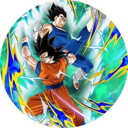 OPŁATEK NA TORT URODZINY DRAGON BALL DRUŻYNA POSTAĆ