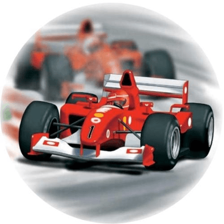OPŁATEK NA TORT URODZINY 18 30 40 50 FERRARI BOLID WYŚCIGÓWKA 