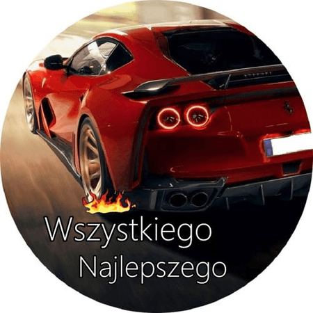 OPŁATEK NA TORT URODZINY 18 30 40 50 FERRARI AUTO SAMOCHÓD FURA