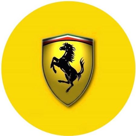 OPŁATEK NA TORT URODZINY 18 30 40 50 FERRARI LOGO 
